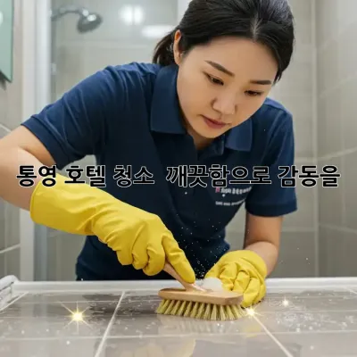 통영 호텔 청소 ✨ 깨끗함으로 감동을! 🏨