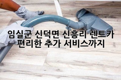 임실군 신덕면 신흥리 렌트카: 편리한 추가 서비스까지!