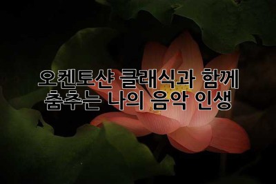 오켄토샨 클래식과 함께 춤추는 나의 음악 인생