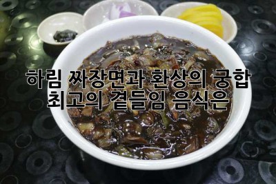 하림 짜장면과 환상의 궁합! 최고의 곁들임 음식은?