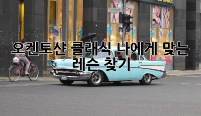 오켄토샨 클래식, 나에게 맞는 레슨 찾기
