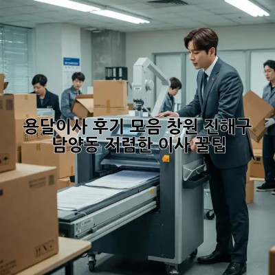 용달이사 후기 모음: 창원 진해구 남양동 저렴한 이사 꿀팁! ✨