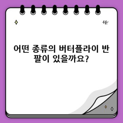 나에게 딱 맞는 버터플라이 반팔 찾기: 종류, 선택 가이드, 스타일링 팁 완벽 정리
