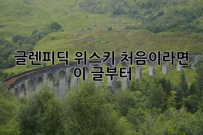 글렌피딕 위스키, 처음이라면 이 글부터!