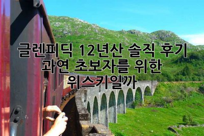 글렌피딕 12년산, 솔직 후기: 과연 초보자를 위한 위스키일까?